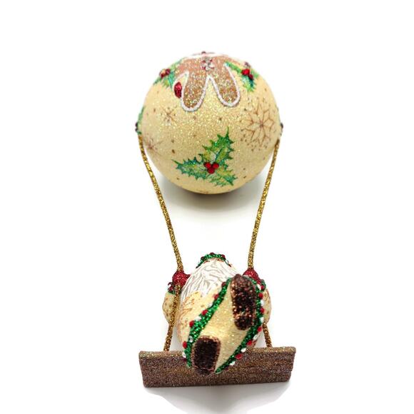 Patricia Breen Swing Time Gingerbread Santa Claus Candy Christmas Tree Ornament - Picture 6 of 10